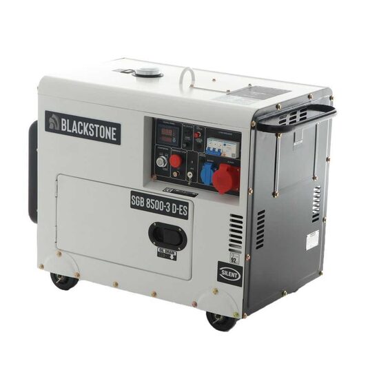 Generator Diesel Super Silent Blackstone SGB 8500-3, putere 6.3 kW, Trifazat, AVR, pornire la cheie