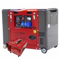 Generator Diesel cu automatizare pornire, GeoTech Pro DGP 8000SE, putere 6 kW, Monofazat, AVR, Pornire electrica, ATS