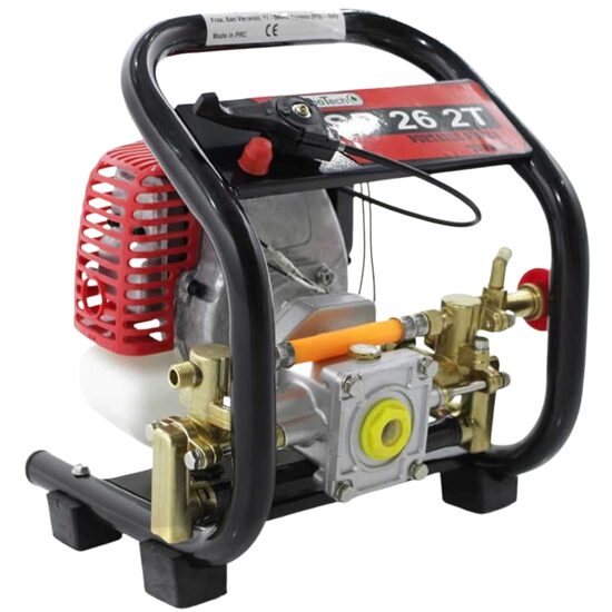 Pulverizator cu motor GeoTech SP 26 2T benzina in 2 timpi, 15/25 bari, 8 l/min, 1 CP