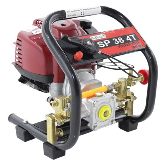 Pulverizator profesional GeoTech SP 38 4T, benzina, 4 timpi, 1.5CP, 15-25Bar, Inaltime 6 m