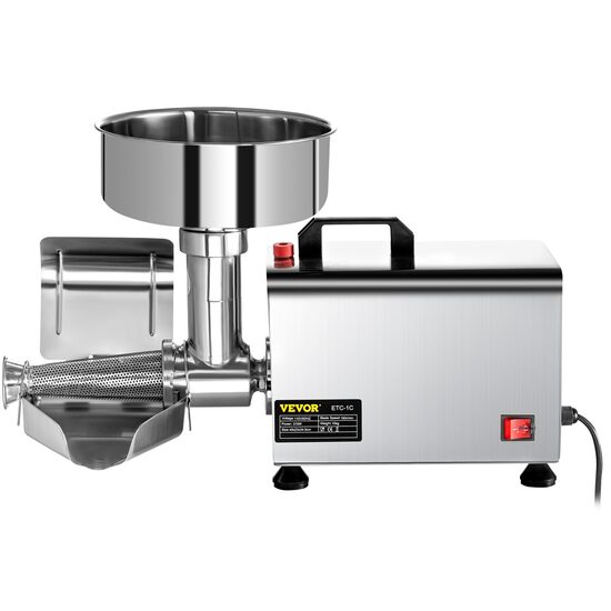 Masina de stors rosii Vevor 370W, capacitate 90-160 kg/h, Inox
