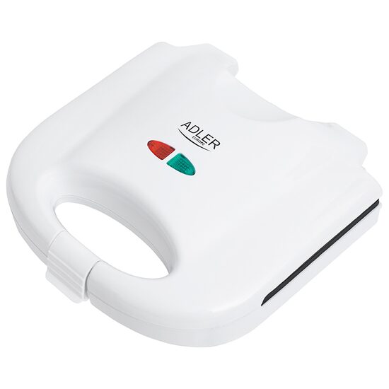 Sandwich maker 750W, Corp si maner izolate termic, indicator luminos, Alb