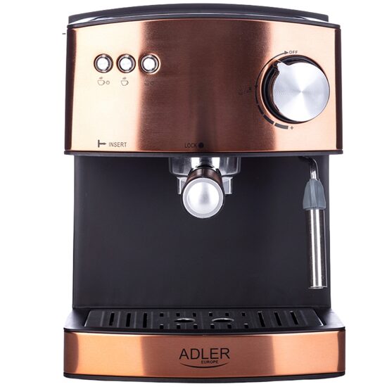 Espressor manual 15 bar, cappuccino, 850W, rezervor apa 1.6 l, Maro