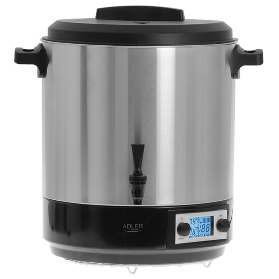 Aparat sterilizare pentru conserve Adler 28 l, 2600 W, diametru 36 cm, Inaltime 30.5 cm, Afisaj led