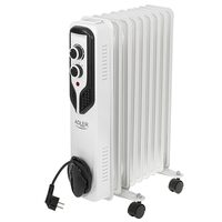 Calorifer electric cu ulei Adler Alb, 9 elementi, 3 trepte de putere 800W/1200W/2000W