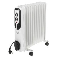 Calorifer electric cu ulei Adler Alb, 11 elementi, 3 trepte de putere 1000W/1500W/2500W
