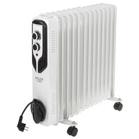 Calorifer electric cu ulei Adler Alb, 13 elementi, 3 trepte de putere 1000W/1500W/2500W