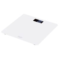 Cantar din sticla securizata, max 150 Kg, LCD, Alb, 1 x CR2032, oprire automata