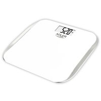 Cantar din sticla securizata, max 180 Kg, LCD, Alb, 2 x AAA, oprire automata