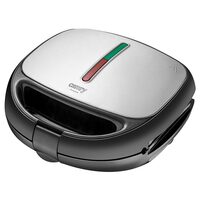 Sandwich-maker multifunctional, 800 W, 5 x Placi Antiaderente ceramice, carcasa Inox