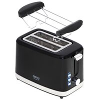 Prajitor de paine cu 6 niveluri, 900 W, Negru, oprire automata