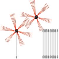 Set 12 piese pentru curatare cosuri de fum Vevor 10 m, Flexibil, atasabil la bormasina