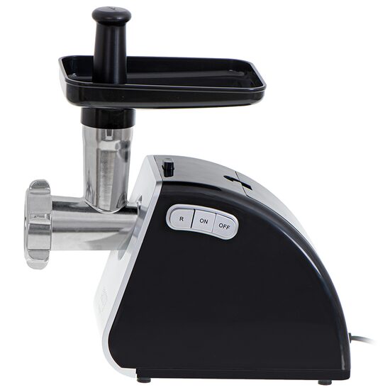 Masina de tocat carne cu accesorii carnati si Kebbe, 1600 W, Negru/Gri, 3 site, 2 kg/min