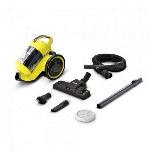 Aspirator fara sac Karcher VC3, functie ciclon, filtru HEPA, derulator automat de cablu