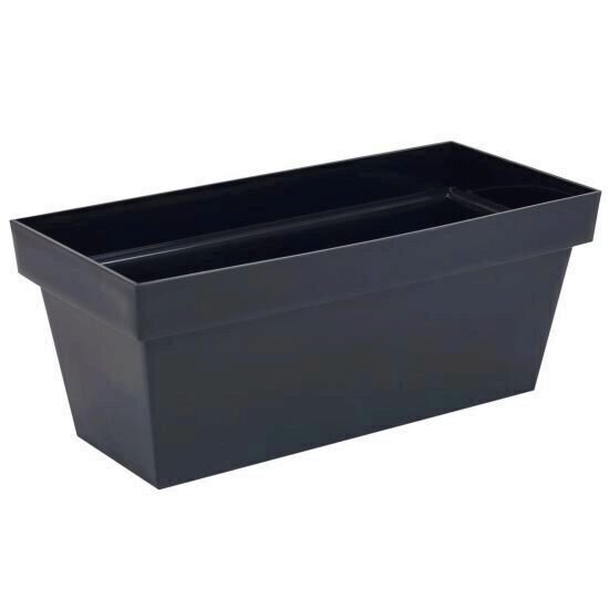 Ghiveci dreptunghiular Strend Pro Cube Case, 8 L, negru