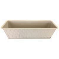 Ghiveci dreptunghiular Strend Pro Ratolla Mocca ISR500P, cu tava integrata, 50x17.3x15cm