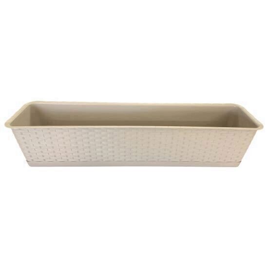 Ghiveci dreptunghiular Strend Pro Ratolla Mocca ISR700P, cu tava integrata, 70x17.3x15cm