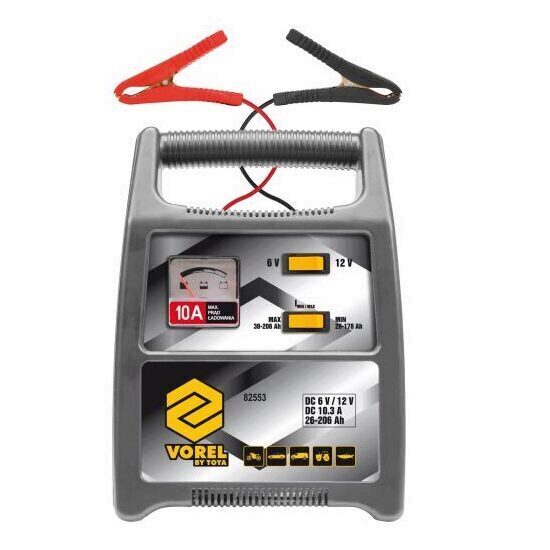 Redresor pentru baterii auto, Vorel 82553, 10A, 26-206Ah