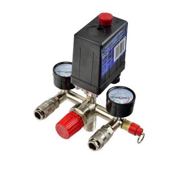 Kit presostat pentru compresoare Geko G80306, 8 Bar