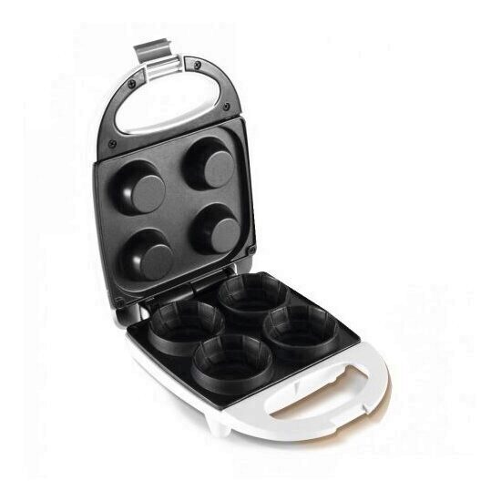 Aparat pentru preparat waffe, tip pahar, Home HG GK 04, putere 520W, alb