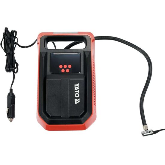 Compresor auto cu display LCD, 120W, 10 bar, 25L/min, lanterna