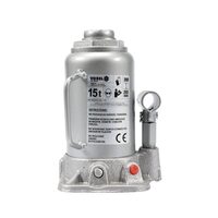Cric hidraulic tip butelie, capacitate 15 T, ridicare 205-390 mm