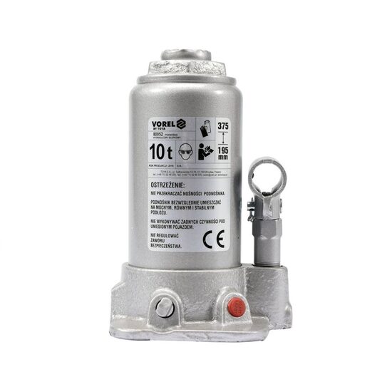 Cric hidraulic tip butelie, capacitate 10 T, ridicare 195-375 mm