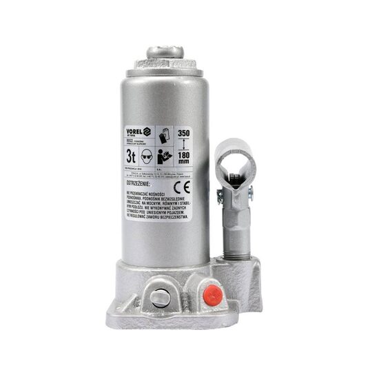 Cric hidraulic tip butelie, capacitate 3 T, ridicare 180-350 mm