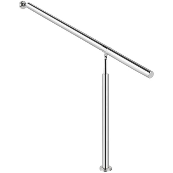Balustrada inox, 2-3 trepte Vivatechnix, Inaltime 114 cm, lungime 150 cm, pozitii reglabile