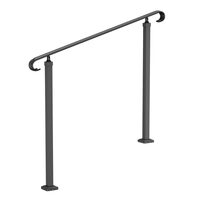 Balustrada fier forjat, 2-3 trepte Vivatechnix, Inaltime 97.4 cm, lungime 120 cm, pozitii reglabile