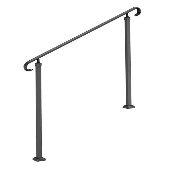 Balustrada fier forjat, 3-4 trepte Vivatechnix, Inaltime 97.4 cm, lungime 140 cm, pozitii reglabile