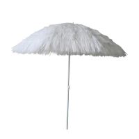 Umbrela pentru plaja Wakiki White, nylon si metal, 180 cm, alba
