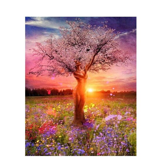 Kit pictura pe numere fantasy, 40x50 cm, Women's rebirth, PPT10
