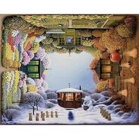 Kit pictura pe numere fantasy, 40x50 cm, 4 Seasons, PPT50