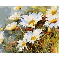 Kit pictura pe numere cu flori, 40x50 cm, Raising, PPT60