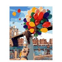Kit pictura pe numere 40x50 cm, Balloons PPT68