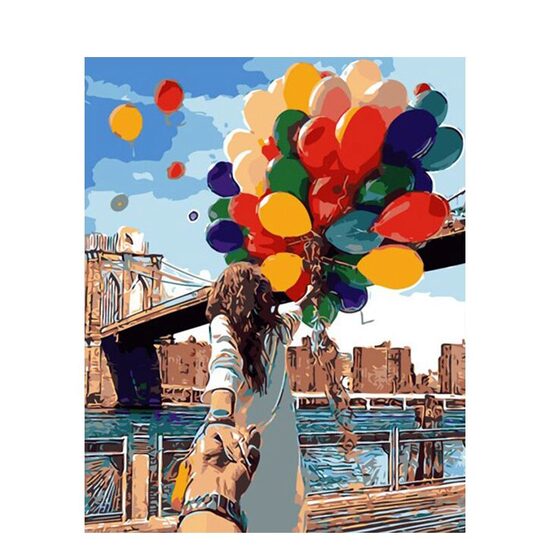 Kit pictura pe numere 40x50 cm, Balloons PPT68