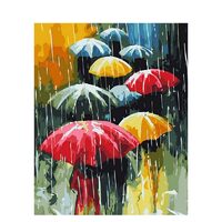 Kit pictura pe numere 40x50 cm, Umbrela PPT69