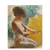 Kit pictura pe numere cu oameni, 40x50 cm, Umbrella, PPT81