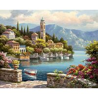 Kit pictura pe numere cu peisaje, 40x50 cm, View, PPT129