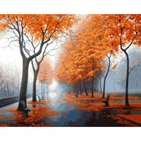 Kit pictura pe numere cu peisaje, 40x50 cm, Perfection, PPT141