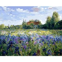 Kit pictura pe numere cu personalitati si picturi celebre 40x50 cm, Iris, PPT147
