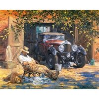 Kit pictura pe numere cu oameni, 40x50 cm, So tired, PPT166