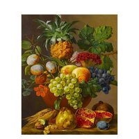 Kit pictura pe numere cu flori, 40x50 cm, Golden Grapes, PPT178