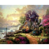 Kit pictura pe numere cu peisaje, 40x50 cm, PPT238