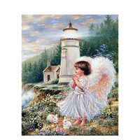 Kit pictura pe numere cu tema religioasa, 40x50 cm, PPT247