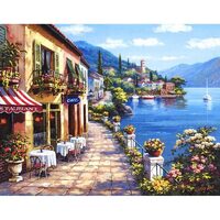 Kit pictura pe numere cu peisaje, 40x50 cm, PPT298