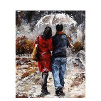 Kit pictura pe numere cu oameni, 40x50 cm, PPT300