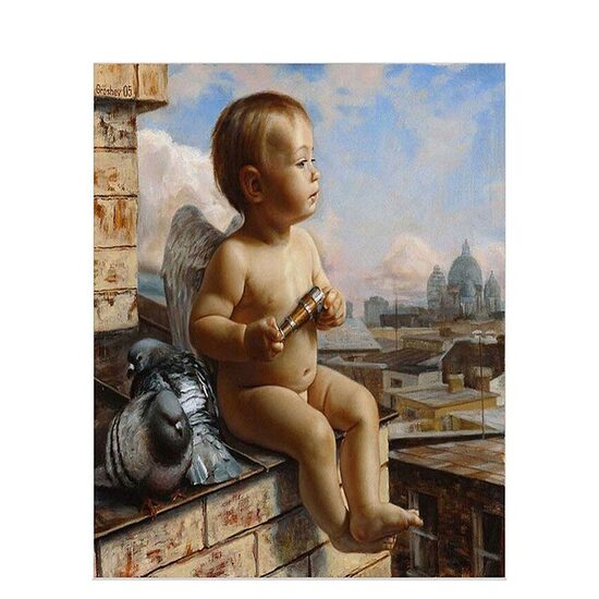 Kit pictura pe numere 40x50 cm, Angel PPT336