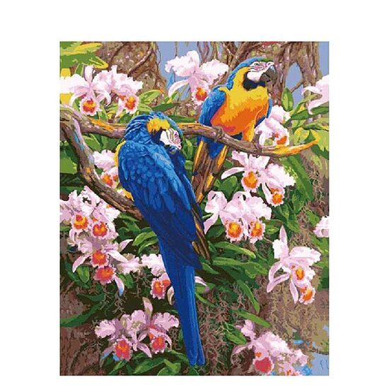 Kit pictura pe numere cu animale , 40x50 cm, PPT337